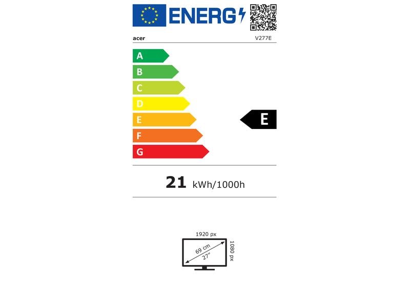 Acer Monitor Vero V7 V277Ebipv