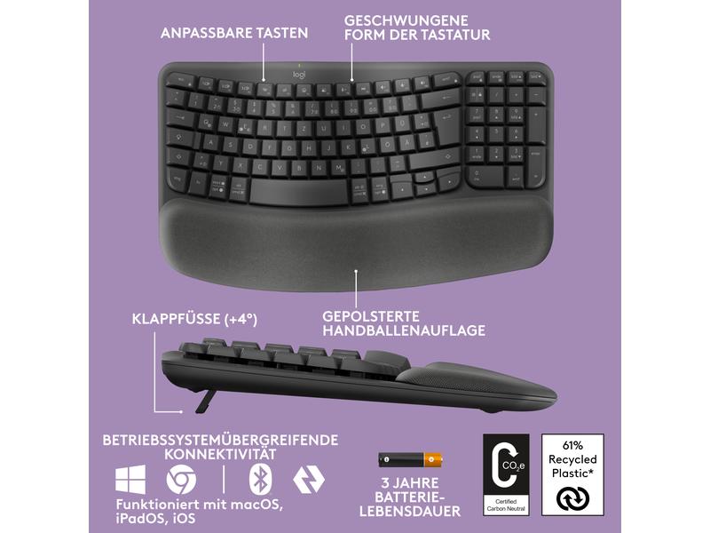 Logitech Tastatur Wave Keys