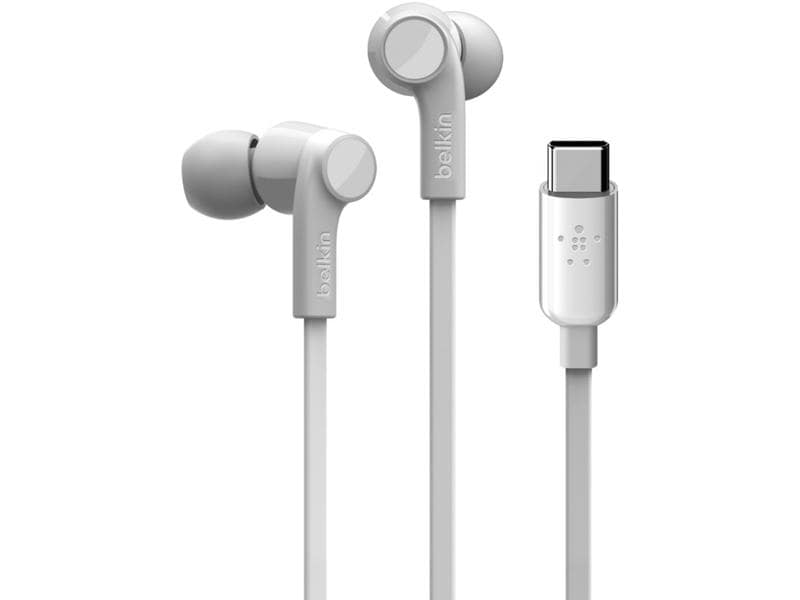 Belkin In-Ear-Kopfhörer Rockstar USB-C Anschluss Weiss