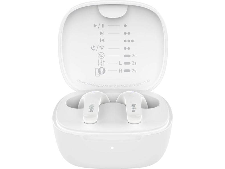 Belkin Écouteurs intra-auriculaires Motion Blanc