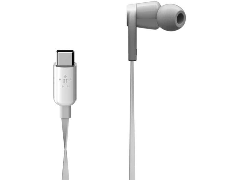 Belkin In-Ear-Kopfhörer Rockstar USB-C Anschluss Weiss