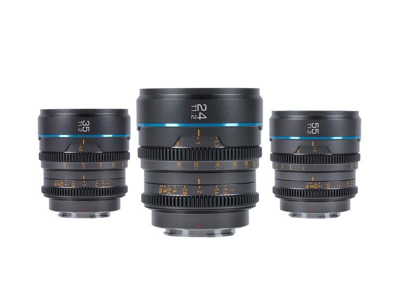 Sirui Festbrennweite Nightwalker 24, 35&amp;55mm T1.2 – MFT