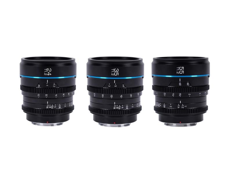 Sirui Longueur focale fixe Nightwalker 24, 35&55mm T1.2 – MFT