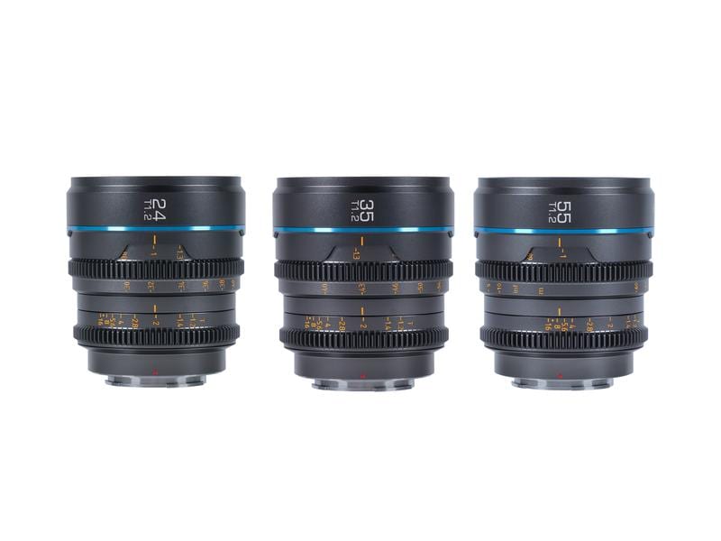 Sirui Longueur focale fixe Nightwalker 24, 35&55mm T1.2 – MFT