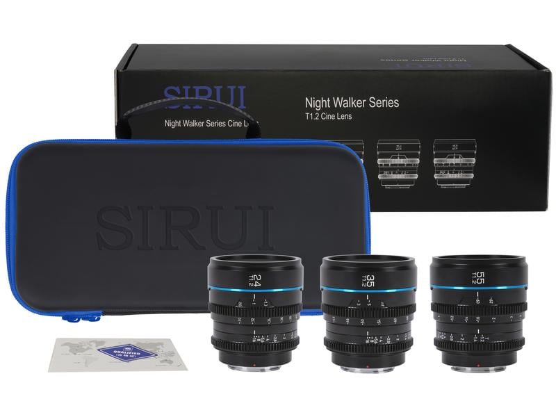 Sirui Festbrennweite Nightwalker 24, 35&amp;55mm T1.2 – MFT