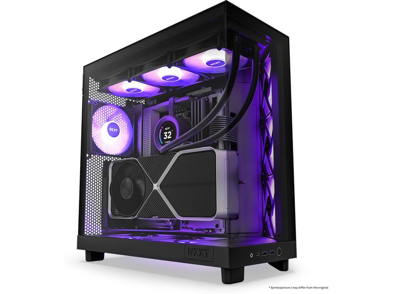 NZXT Boîtier d’ordinateur H6 RGB Flow Noir