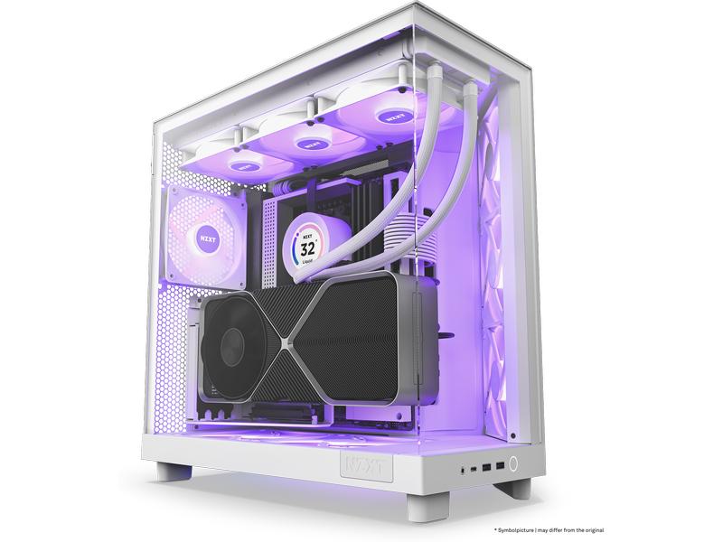 NZXT Boîtier d’ordinateur H6 RGB Flow Blanc