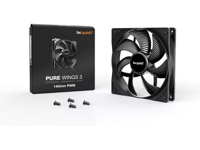 be quiet! PC-Lüfter Pure Wings 3 PWM 140 mm
