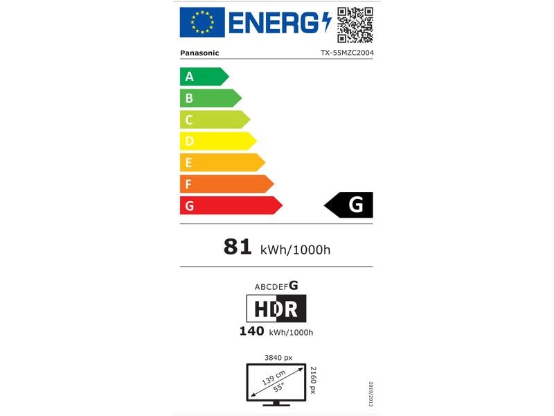 Panasonic TV TX-65MZC2004 65", 3840 x 2160 (Ultra HD 4K), OLED