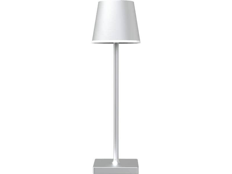 xoxo design ag Lampe de table à accu X2, 3W, 3000K, 38 cm, argenté