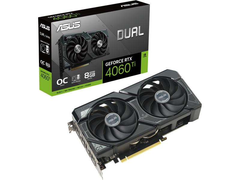 ASUS Carte graphique Dual GeForce RTX 4060 Ti SSD OC Edition 8 GB