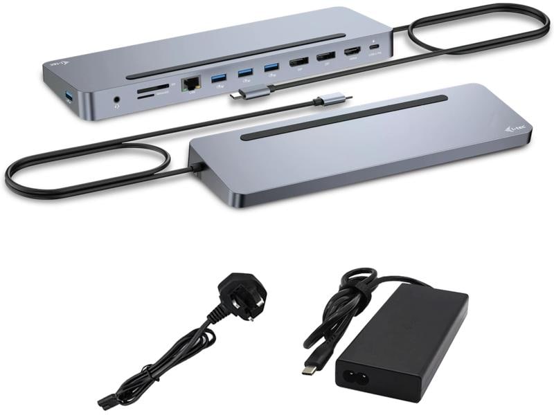 i-tec Station d'accueil USB-C 3x 4K Display PD 100W chargeur USB-C inclus