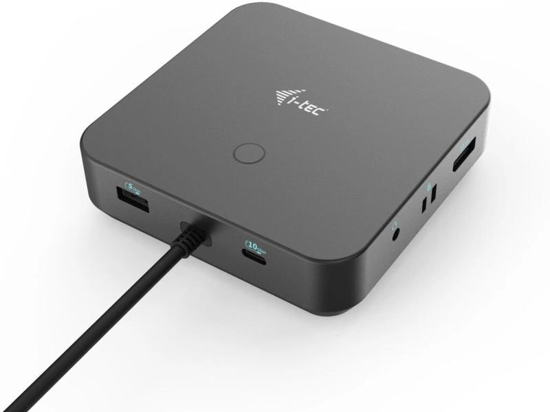 i-tec Station d'accueil USB-C HDMI Dual DP, PD 100 W + chargeur USB-C