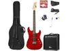 MAX Guitare électrique GigKit Quilted Style rouge