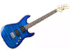 MAX Guitare électrique GigKit Quilted Style bleu