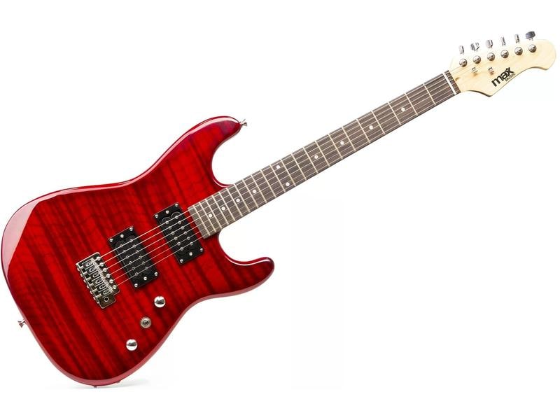 MAX Guitare électrique GigKit Quilted Style rouge