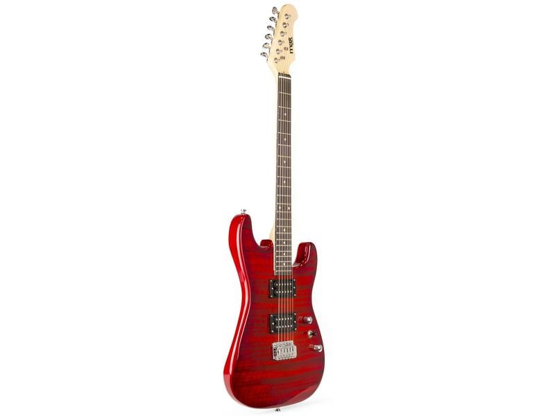 MAX Guitare électrique GigKit Quilted Style rouge