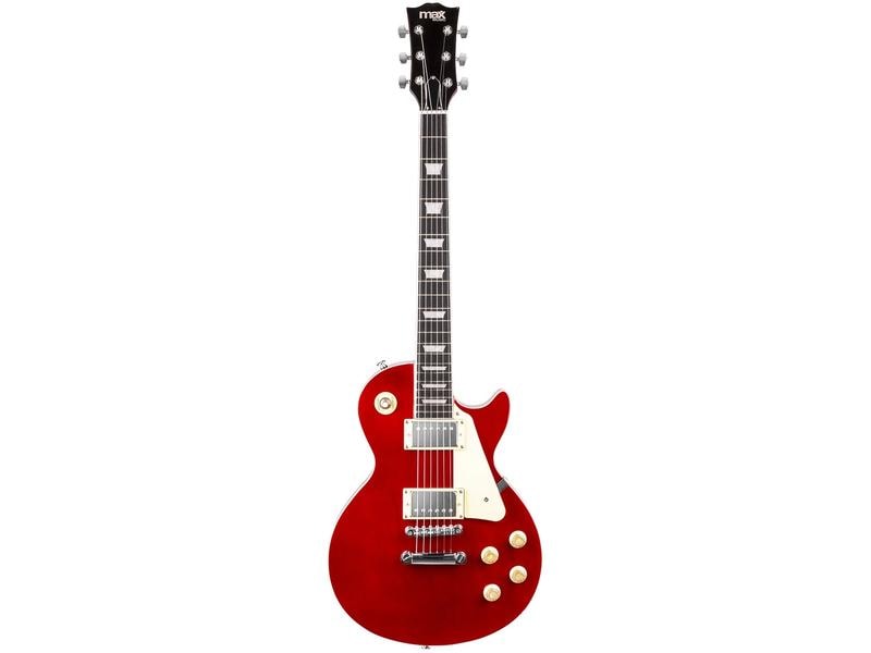 MAX Guitare électrique GigKit LP Style rouge