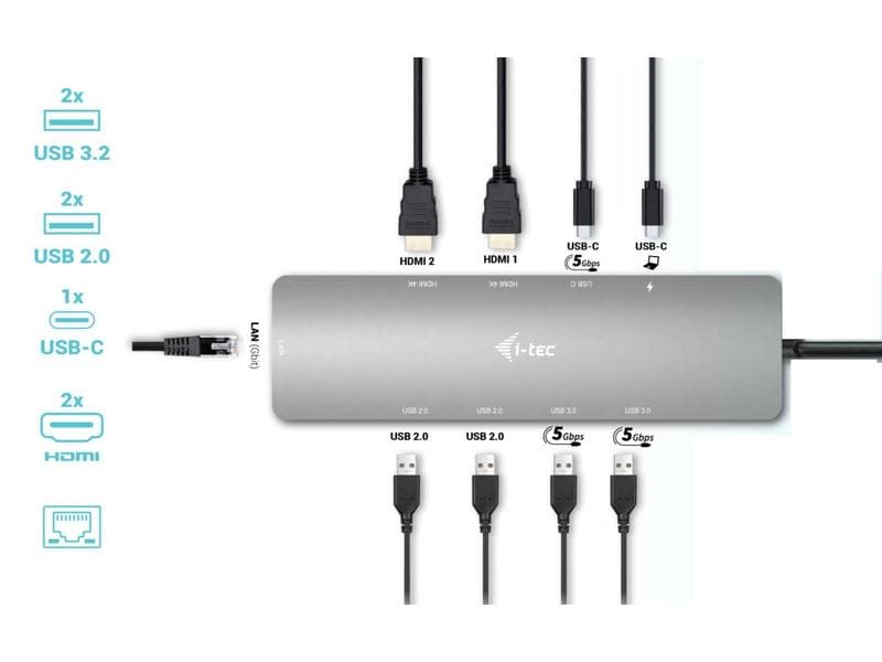 i-tec Station d'accueil USB-C 4K Metal Nano Dock HDMI