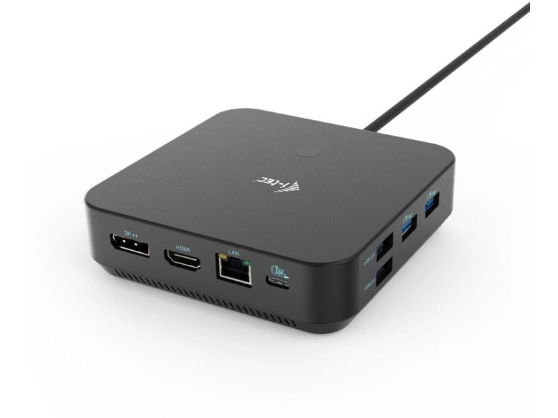 i-tec Station d'accueil USB-C HDMI Dual DP, PD 100 W + chargeur USB-C