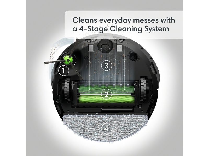 iRobot Robot d’aspiration et d’essuyage Roomba Combo j5