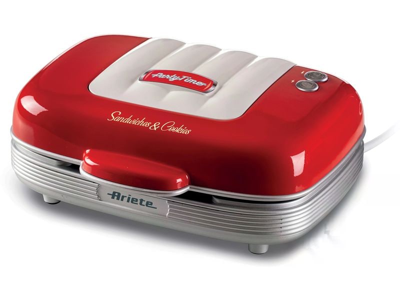 Ariete Gril multifonction Party Time ARI-1972-RD 700 W, Rouge/Blanc