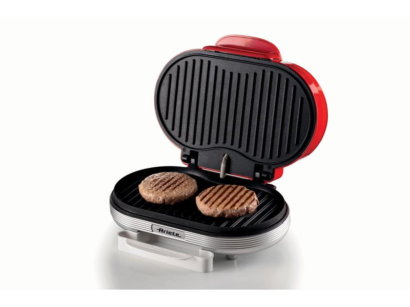 Ariete Appareil à hamburgers Party Time ARI-205-RD 1200 W, Rouge/Blanc