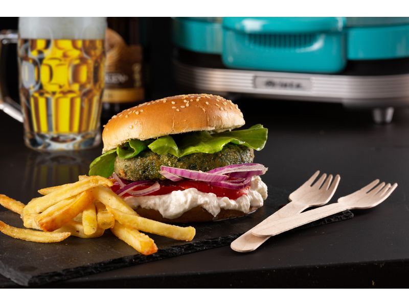 Ariete Appareil à hamburgers Party Time ARI-205-BL 1200 W, Bleu