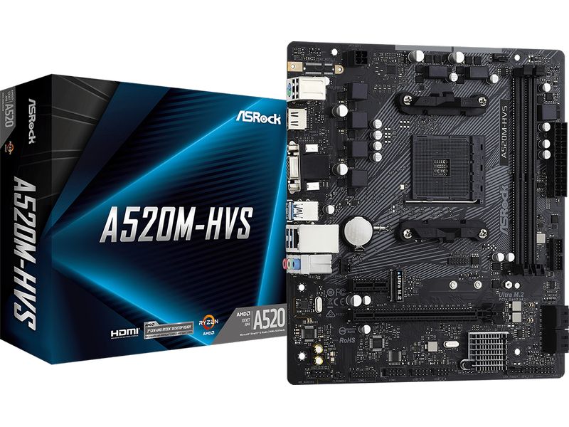 ASRock Mainboard A520M-HVS