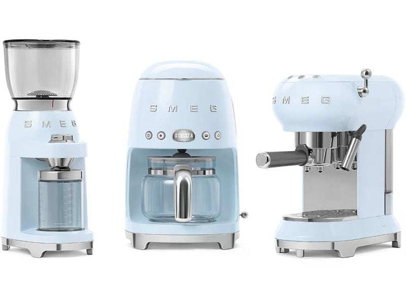SMEG Moulin à café 50's Style CGF11PBEU Bleu clair