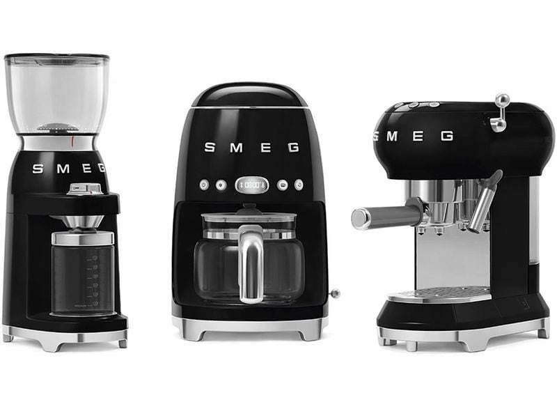 SMEG Moulin à café 50's Style CGF11BLEU Noir
