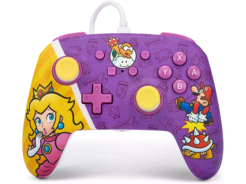 Power A Enhanced Wired Controller Princess Peach Battle