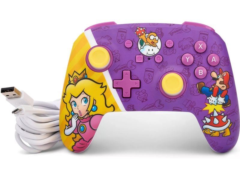 Power A Enhanced Wired Controller Princess Peach Battle