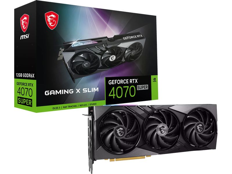 MSI Grafikkarte GeForce RTX 4070 Super Gaming X Slim 12 GB