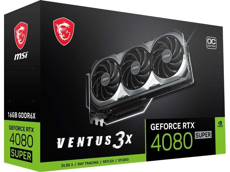 MSI Grafikkarte GeForce RTX 4080 Super Ventus 3X OC 16 GB