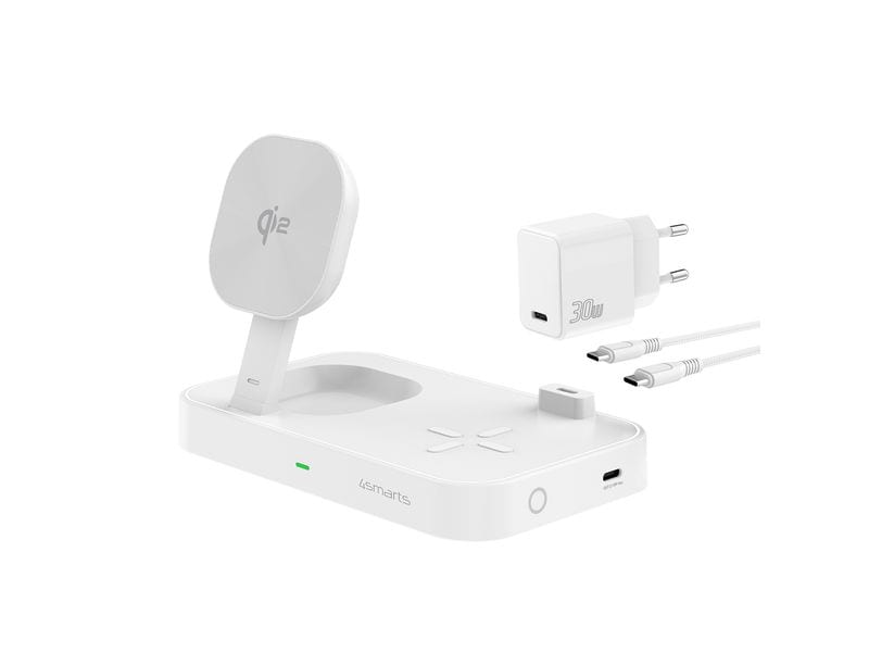 4smarts Wireless Charger Qi2 Weiss
