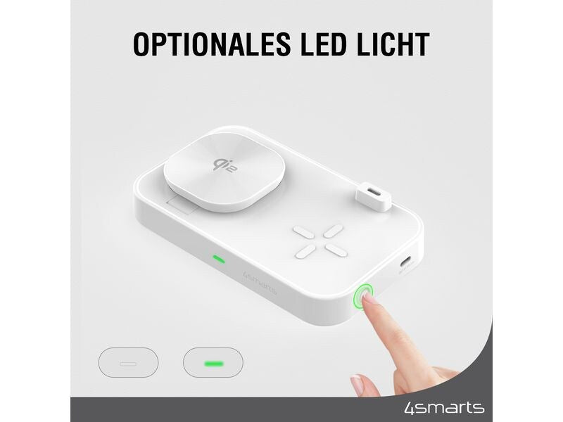 4smarts Wireless Charger Qi2 Weiss