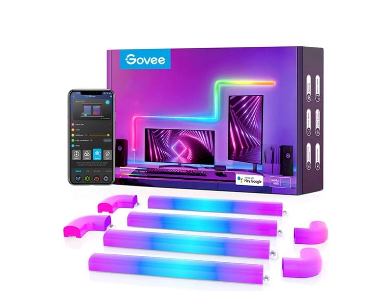 Govee Lampe murale Glide, 6+1, 1.8 m, RGBIC