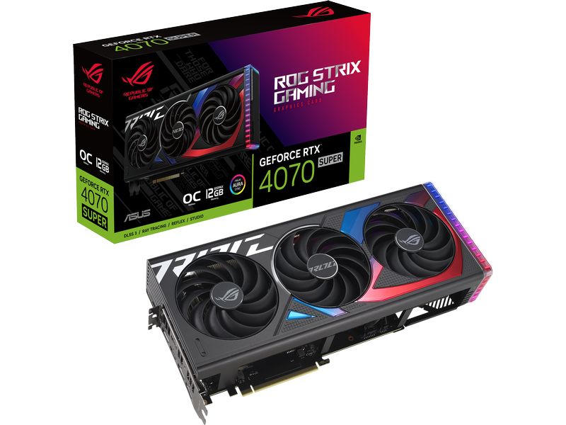 ASUS ROG Grafikkarte Strix GeForce RTX 4070 SUPER OC Edition 12 GB