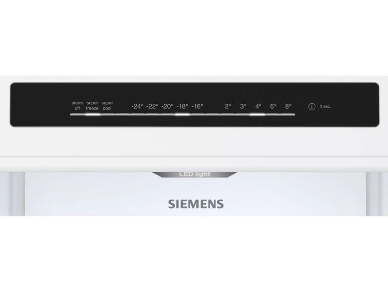 Siemens Réfrigérateur congélateur KG36N2ICF Argenté, Droite, Changeable