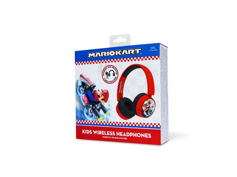 OTL Casques extra-auriculaires Mario Kart Noir; Rouge