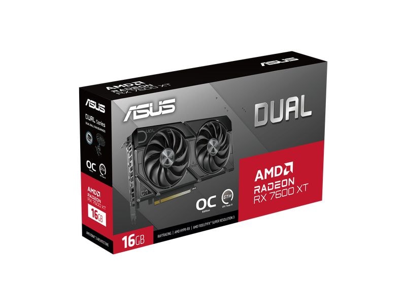 ASUS Grafikkarte Dual Radeon RX 7600 XT OC 16 GB