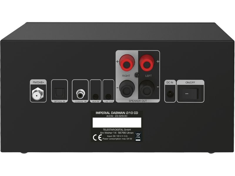 Imperial Installation micro-HiFi Dabman i310 CD Noir