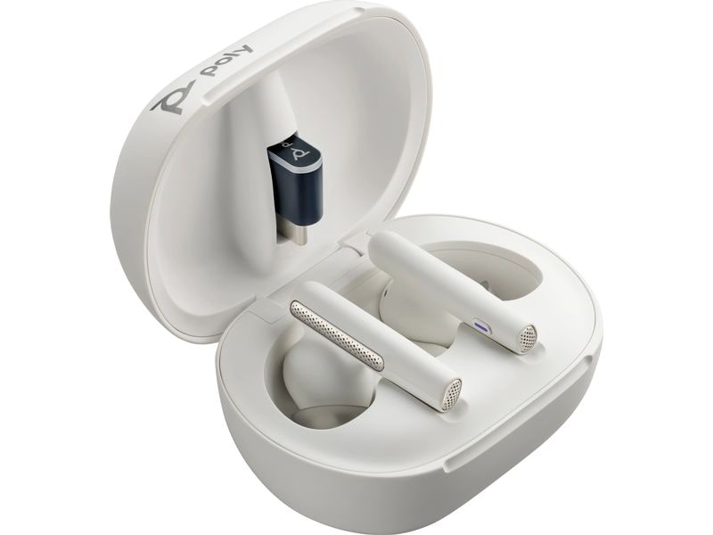 Poly Casque Voyager Free 60+ UC USB-A, Blanc