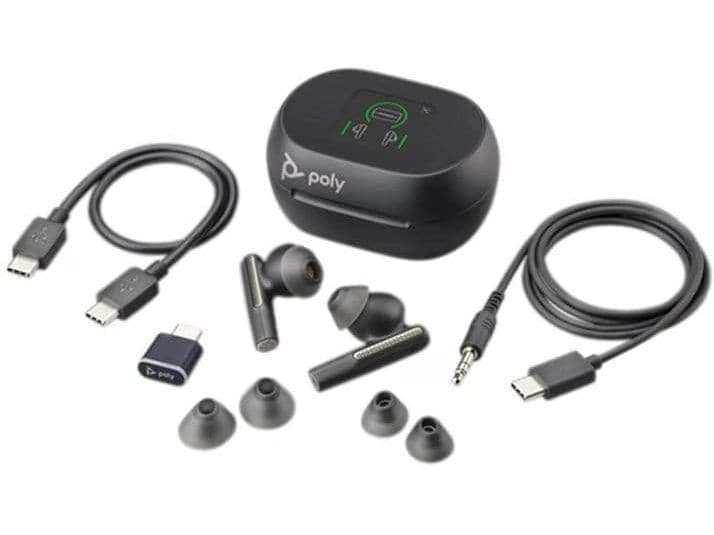 Poly Headset Voyager Free 60+ UC USB-C, Schwarz