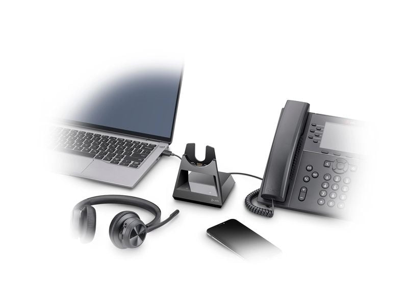 Poly Headset Voyager 4320 UC Duo USB-A, inkl. Ladestation