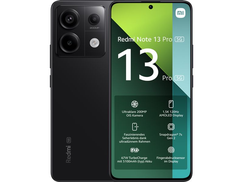 Xiaomi Redmi Note 13 Pro 5G 256 GB Noir