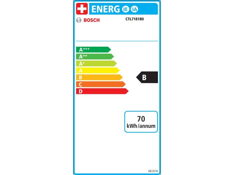 Bosch Cafetières automatiques intégrées CTL7181B0 Noir