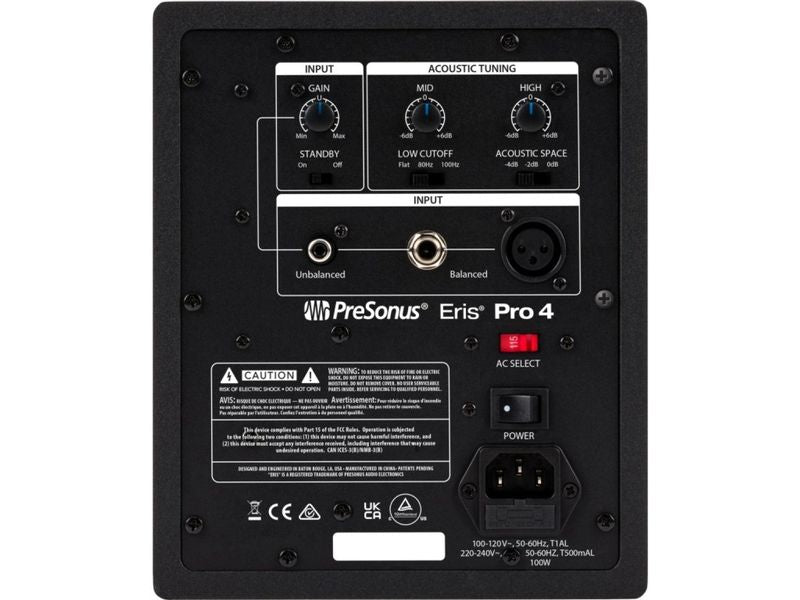 Presonus Moniteur de studio Eris Pro 4 Noir