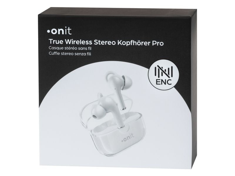 onit True Wireless In-Ear-Kopfhörer Pro Weiss